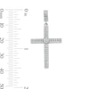 Thumbnail Image 5 of Cubic Zirconia Cross Necklace Charm in Sterling Silver