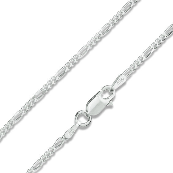 Made in Italy Gauge Figaro Chain Necklace in Sterling Silver