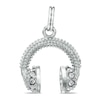 Thumbnail Image 1 of Crystal and Beaded Headphones Dangle Charm in Sterling Silver