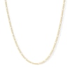 Thumbnail Image 0 of 2.15mm Figaro Chain Necklace14K Hollow Gold Bonded Sterling Silver - 16"