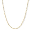 Thumbnail Image 0 of 2.15mm Figaro Chain Necklace 14K Hollow Gold Bonded Sterling Silver - 20"