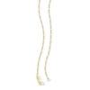 Thumbnail Image 2 of 2.15mm Figaro Chain Necklace 14K Hollow Gold Bonded Sterling Silver - 20"