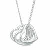 Thumbnail Image 1 of Triple Heart Charm Pendant in Sterling Silver - 16"