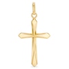 Flare Cross Necklace Charm in 10K Gold