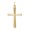 Thumbnail Image 1 of Polished Cross Necklace Charm in 10K Gold