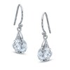 Thumbnail Image 1 of 8mm Cubic Zirconia Dangle Drop Earrings in Sterling Silver
