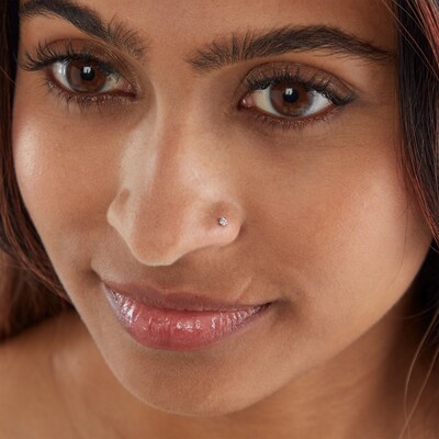 Semi-Solid Stainless Steel Multi-Shape CZ Nose Stud Set - 20G 5/16"