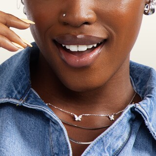 Semi-Solid Stainless Steel Multi-Shape CZ Nose Stud Set - 20G 5/16"
