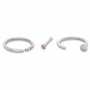 Thumbnail Image 1 of Stainless Steel CZ Nose Stud Set - 20G