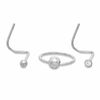 Thumbnail Image 0 of Solid Stainless Steel CZ Nose Stud Set - 22G