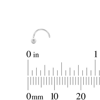 Solid Stainless Steel CZ Nose Stud Set - 22G