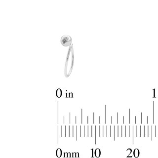Solid Stainless Steel CZ Nose Stud Set - 22G
