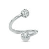 Thumbnail Image 1 of 014 Gauge Crystal Twisted Barbell in Stainless Steel