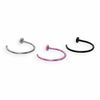 Thumbnail Image 0 of Solid Stainless Steel Multi-Color Nose Ring Set - 22G