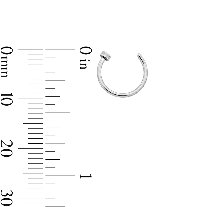 Main Image 2 of Solid Stainless Steel Multi-Color Nose Ring Set - 22G
