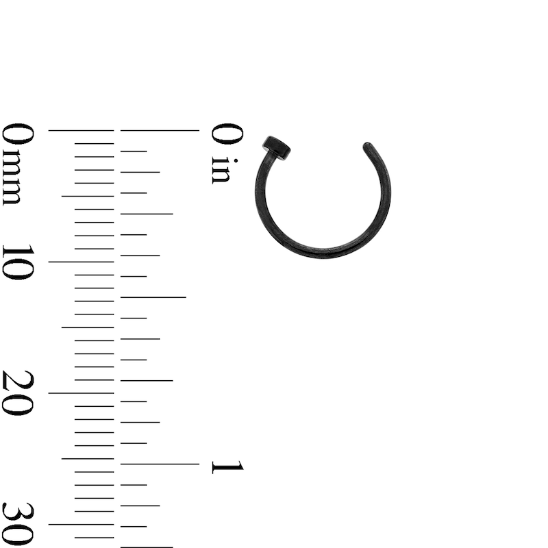Main Image 3 of Solid Stainless Steel Multi-Color Nose Ring Set - 22G