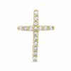 Thumbnail Image 1 of Small Cubic Zirconia Cross Charm in 10K Gold