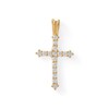 Thumbnail Image 1 of 10K Gold CZ Cross Necklace Charm