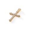 Thumbnail Image 2 of 10K Gold CZ Cross Necklace Charm