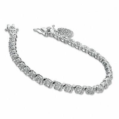 Diamond Accent Heart Necklace, Bracelet, Ring and Earrings Set in Bronze with Sterling Silver Plate