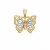 Thumbnail Image 1 of Tri-Tone Butterfly Charm in Sterling Silver and 14K Gold Plate