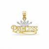 Thumbnail Image 1 of Princess Crown Charm in 10K Two-Tone Gold