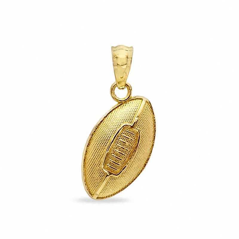 10K Gold Football Charm