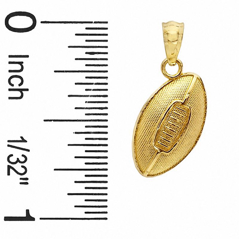 Main Image 2 of 10K Gold Football Charm
