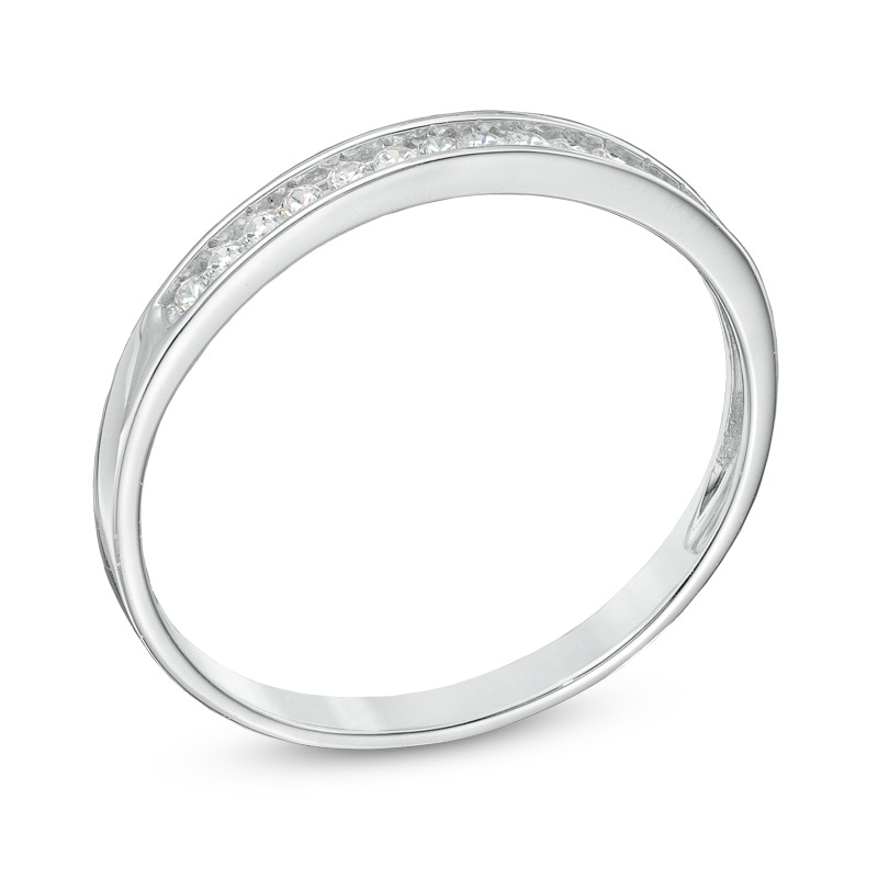 1/10 CT. T.W. Diamond Anniversary Band in 10K White Gold