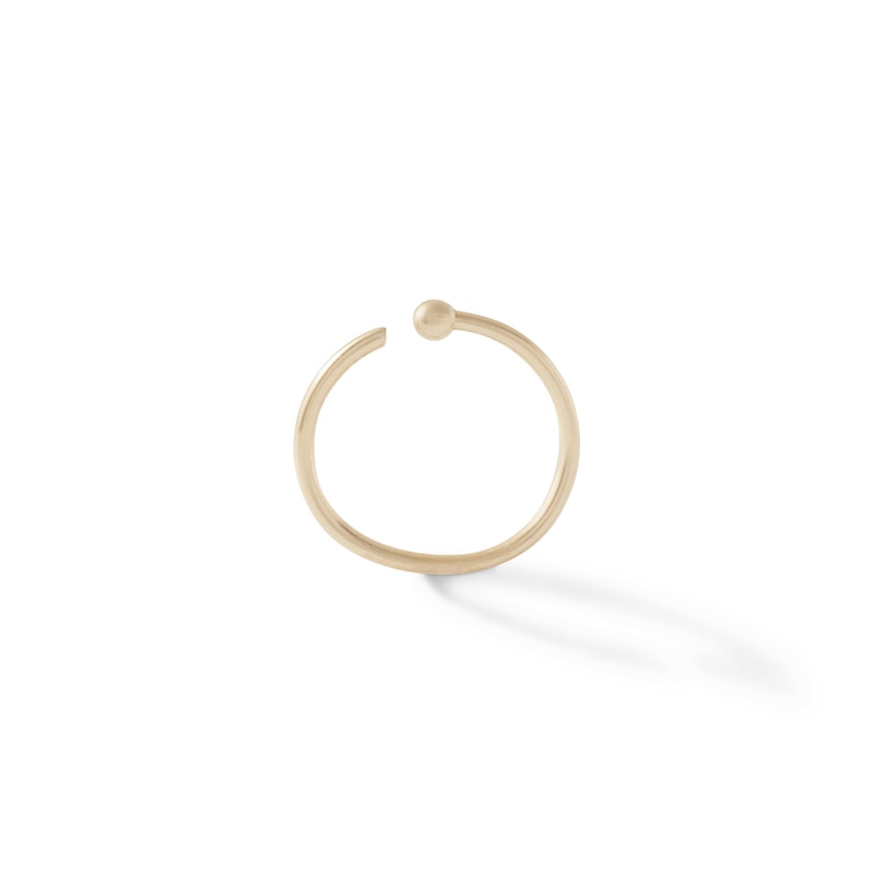 020 Gauge Nose Ring in Solid 14K Gold - 5/16"