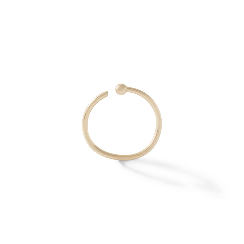 Main Image 2 of 14K Gold Nose Ring - 20G 5/16"