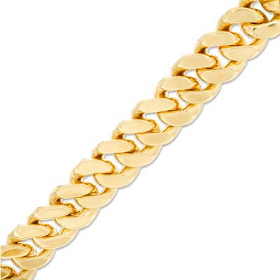 RM®  7mm Cuban Link Chain Bracelet in Brass with 14K Gold Plate - 8.5"
