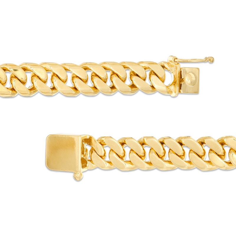 RM®  7mm Cuban Link Chain Bracelet in Brass with 14K Gold Plate - 8.5"