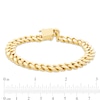Thumbnail Image 2 of RM®  7mm Cuban Link Chain Bracelet in Brass with 14K Gold Plate - 8.5"