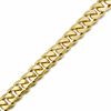 Thumbnail Image 1 of 10mm Cuban Link Chain Bracelet in Brass with 14K Gold Plate - 8.5"