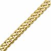 Thumbnail Image 1 of 10mm Cuban Link Chain Bracelet in Brass with 14K Gold Plate - 8"