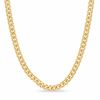 Thumbnail Image 1 of Brass with 14K Gold Plate 5mm Cuban Link Chain Necklace - 24"