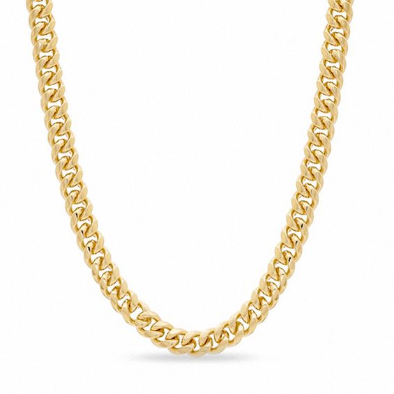 Necklace 14K Yellow Gold Filled Solid Ladies Statement Cuban Link Chain 40cm