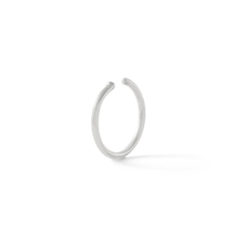 14K Solid White Gold Nose Ring - 20G 5/16&quot;