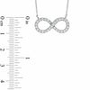 Thumbnail Image 2 of Cubic Zirconia Infinity Necklace in Sterling Silver