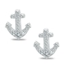 Thumbnail Image 0 of Child's Cubic Zirconia Anchor Stud Earrings in Sterling Silver