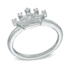 Thumbnail Image 0 of Child's Cubic Zirconia Crown Ring in Sterling Silver - Size 3