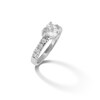 6.5mm Heart-Shaped Cubic Zirconia Ring in Sterling Silver - Size 6