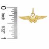 Thumbnail Image 2 of Airforce Symbol Necklace Charm in 10K Gold