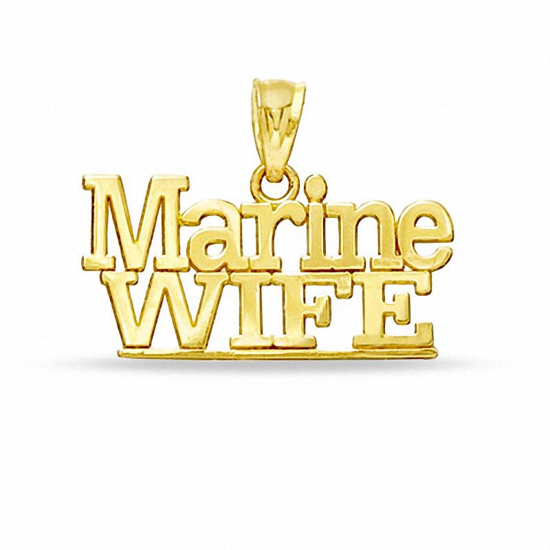 Main Image 1 of "Marine Wife" Necklace Charm in 10K Gold