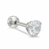 Thumbnail Image 1 of 016 Gauge Barbell with Cubic Zirconia in Stainless Steel