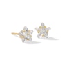 Thumbnail Image 0 of 6mm Star-Shaped Cubic Zirconia Stud Earrings in 10K Gold