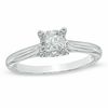 1/3 CT. Princess-Cut Diamond Solitaire Engagement Ring in 10K White Gold - Size 7