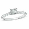 Thumbnail Image 1 of 1/5 CT. Princess-Cut Diamond Solitaire Engagement Ring in 10K White Gold - Size 7