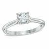 Thumbnail Image 1 of 3/8 CT. Diamond Solitaire Engagement Ring in 10K White Gold - Size 7